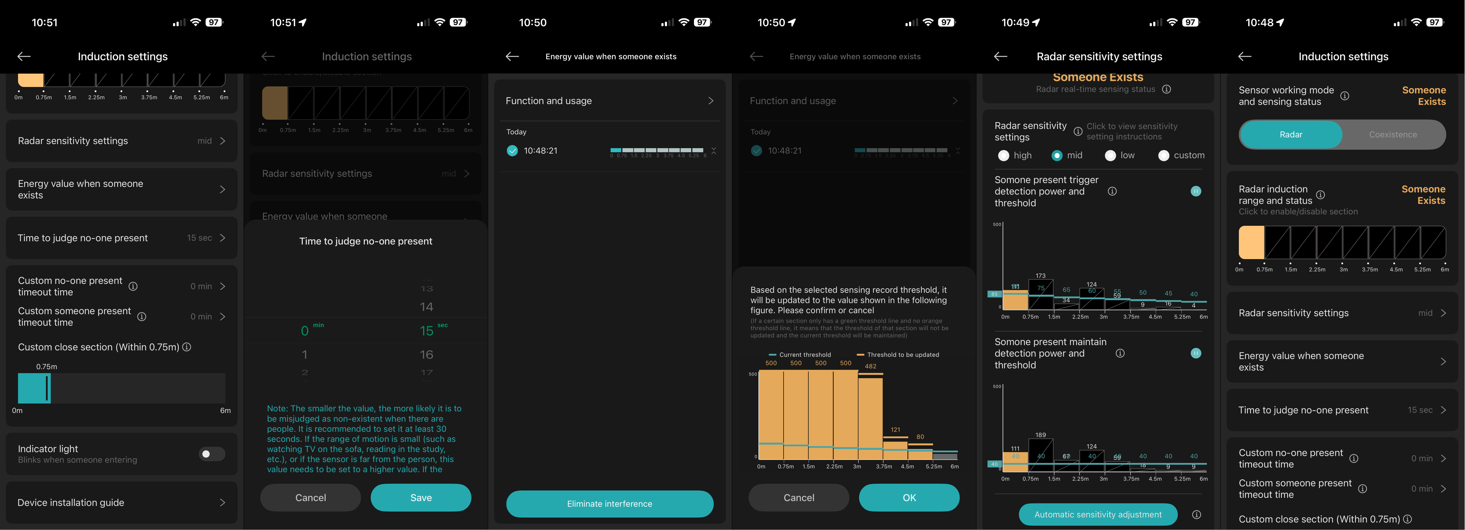 Linptech Human Presence Sensor ES3 configuration options